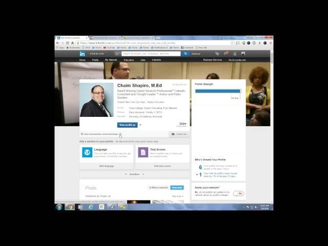 Top 10 LinkedIn tips: Vanity URL & public profile settings