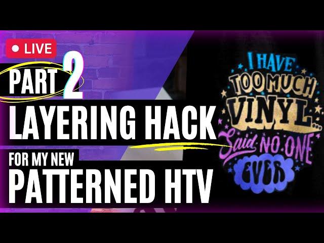 PART 2 - *NEW* MR. CRAFTY PANTS PATTERNED HTV & VINYL COLLECTION:  LIVE