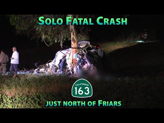 Solo Fatal Crash, 163S at Friars