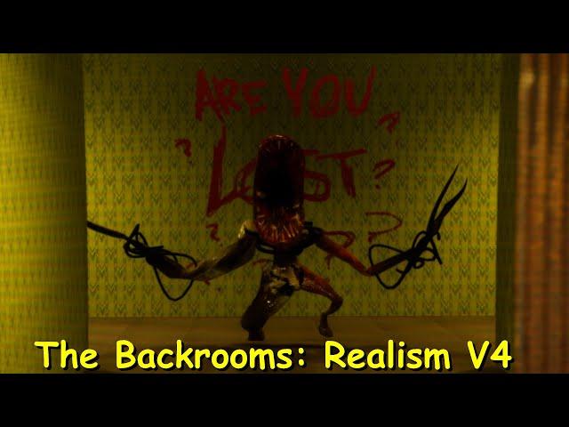 The Backrooms: Realism V4 playthrough Gameplay (Horror game)