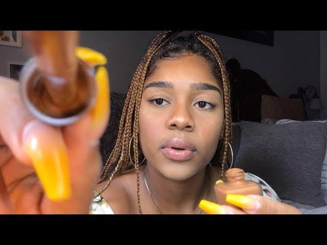 ASMR- FAST AND AGGRESSIVE MAKEUP APPLICATION (Personal Attention)