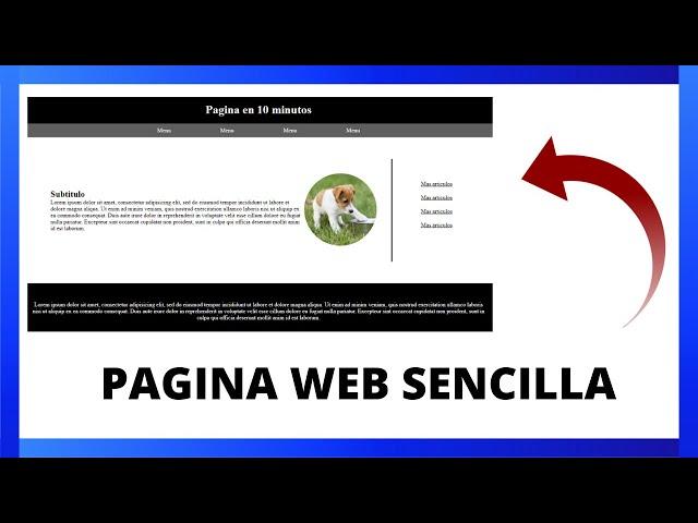 CREAR PAGINA WEB SENCILLA EN 10 MINUTOS con HTML y CSS - Tutorial