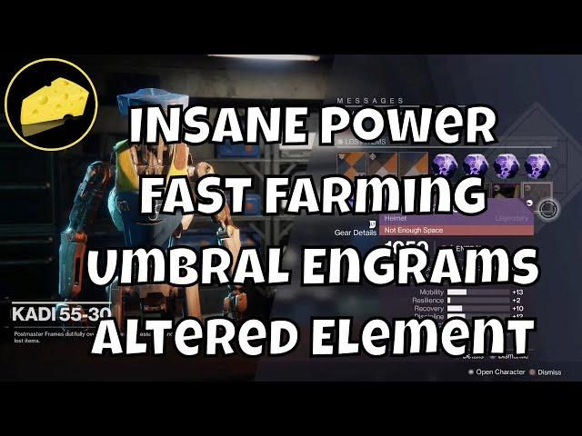 INSANE Power Exploit FREE Umbral Engrams and Altered Element - Legendary Shard Farm God Roll Farming