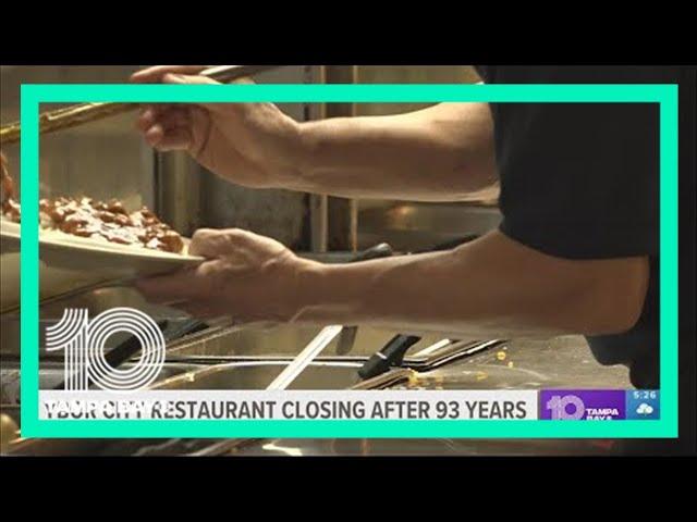 Ybor City restaurant set to close after 93 years