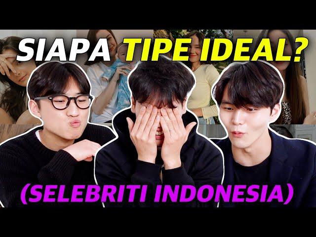 LAKI-LAKI KOREA REAKSI ARTIS INDONESIA TERCANTIK (INSTAGRAM) | Mencari tipe ideal!