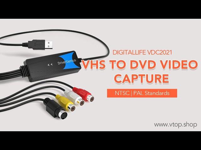 DriverGenius VDC2021  | USB Video Grabber  - S-Video / Composite Interface, VHS to DVD Transfer