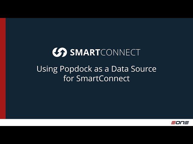 Using Popdock as a Data Source for SmartConnect