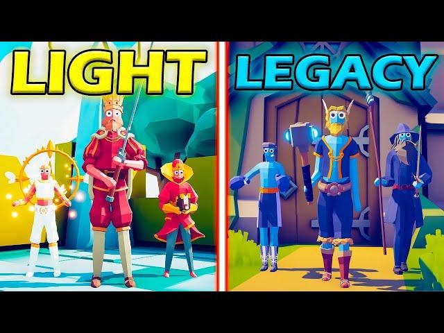 LEGACY TEAM vs LIGHT TEAM - Totally Accurate Battle Simulator | TABS