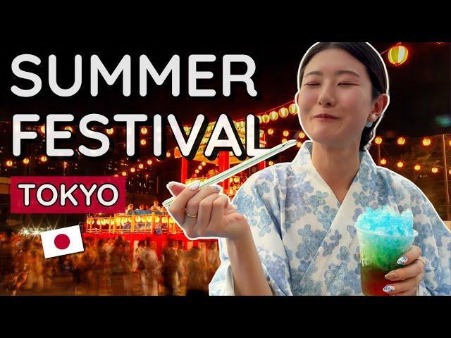 Summer in Japan  Local Summer Festival with STREET FOOD!!