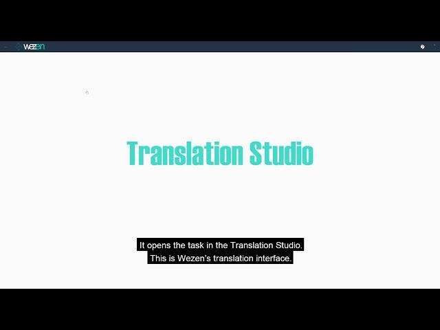 Tutorials - Validation - Wezen Translate