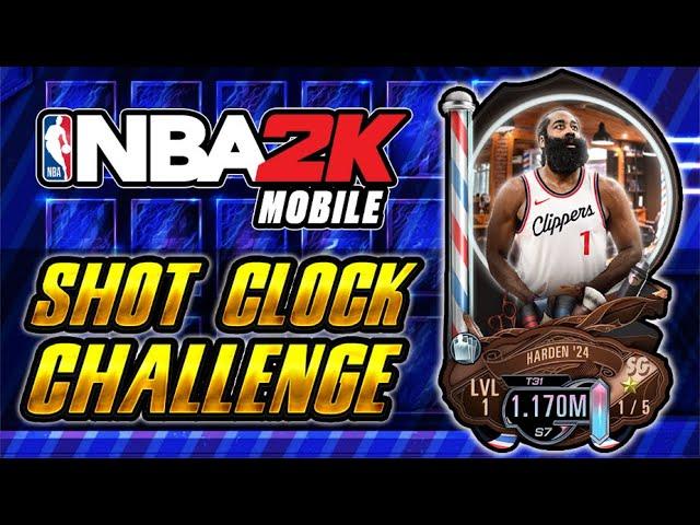 JAMES HARDEN SHOT CLOCK CHALLENGE!! | NBA 2K Mobile S7 Fear The Beard