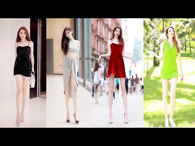 Mejores Street Fashion Tik Tok 2021 | Hottest Chinese Girls Street Fashion Style 2021 Ep.96