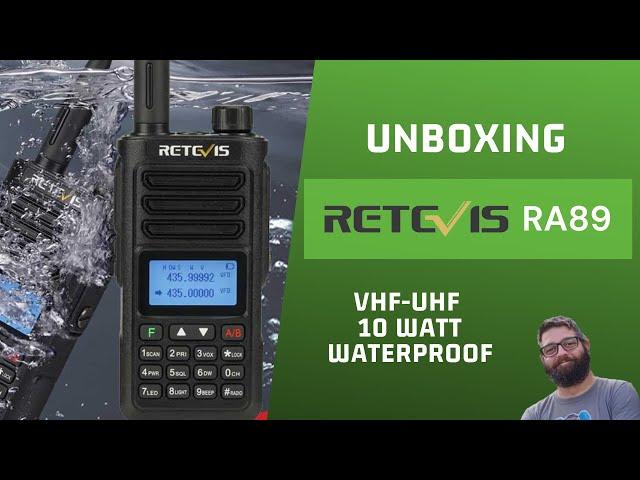 Radioamatori-Unboxing e test Retevis RA89