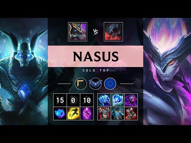 Nasus Top vs Aatrox: Perfect KDA, Legendary - EUW Diamond Patch 14.19