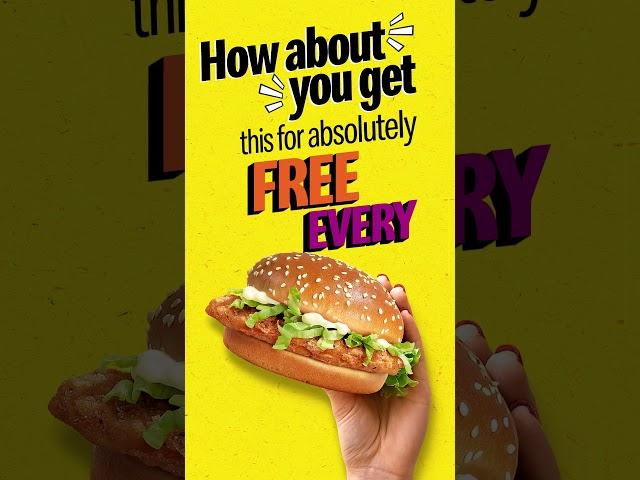 Free McChicken | McDonald's App | McDonald's Pakistan