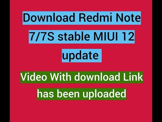 Xiaomi Redmi Note 7/7S gets stable MIUI 12 update in India #redminote7 #redminote7s