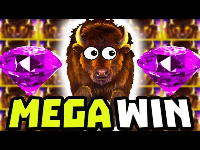 BUFFALO RISING MEGAWAYS  SLOT PAYING MEGA BIG WINS  OMG THIS BONUS PAYED HUGE‼️