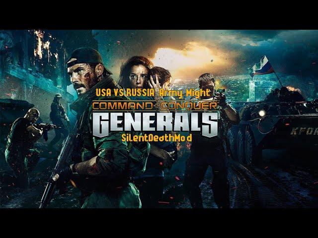 【 Silent Death Mod 】- USA VS RUSSIA  Army Might - Generals ZH