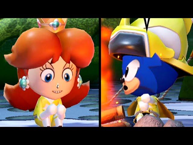 Super Daisy Miitopia - Daisy SCARED Sonic (No Safe Spot/Sprinkles) (Switch)