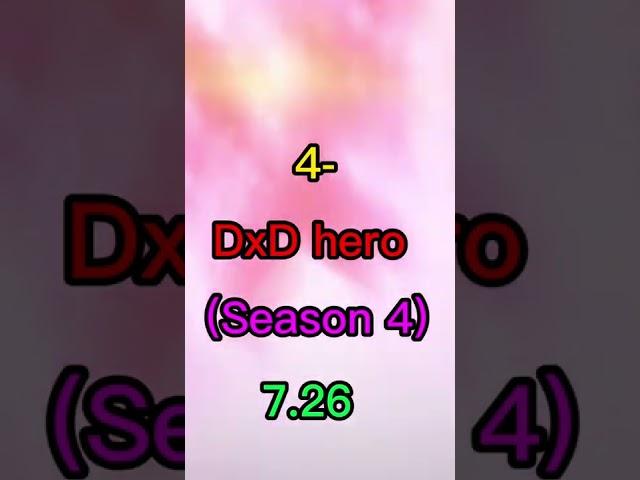 High School DxD seasons ranked