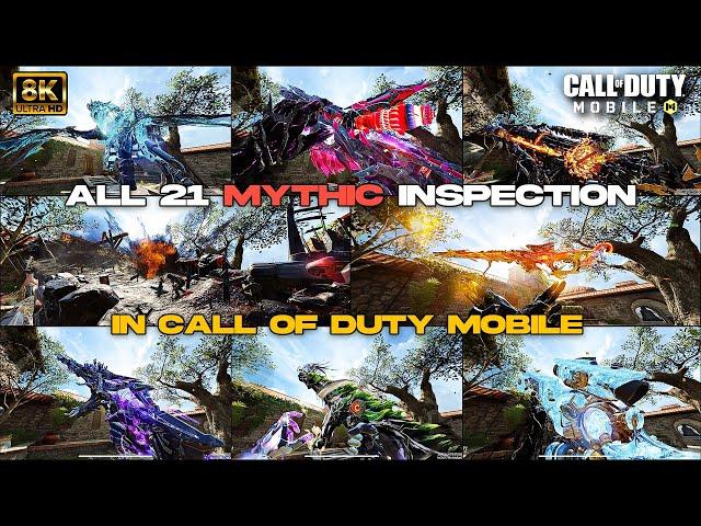 All Mythic weapon Inspection And Reload with Ultra HD Graphics | COD Mobile | CODM