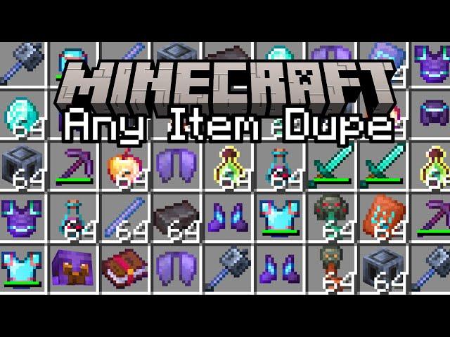 How To INSTANTLY Dupe ANY Item In Minecraft 1.21+ -Tutorial- (Super Op Dupe Glitch)