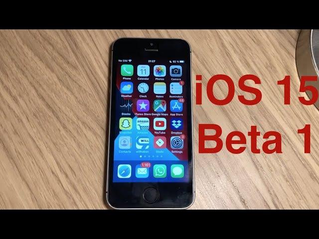 iOS 15 Beta 1 on iPhone SE 1st Gen - How does it run?