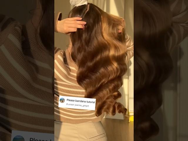 Easiest no heat curls tutorial ️