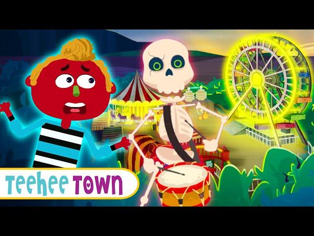 Spooky Scary Skeleton Songs For Kids | Spooky Loony Fair Song | TeeheeTown