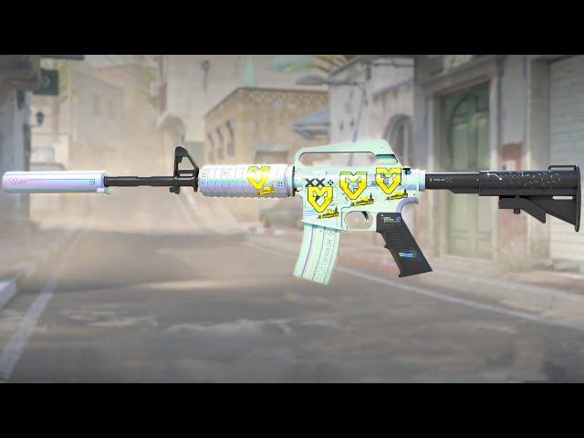 CS2 Updated MOUZ Stockholm Gold Sticker - M4A1 Printstream + 4x MOUZ Gold Stockholm Sticker