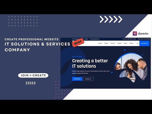 IT Solutions and Services Company Website | IT Professional, Freelancer Template | ITechie WP Theme