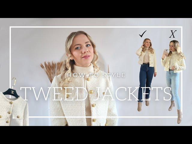 HOW TO STYLE TWEED JACKETS | Get the chanel look | Anna's Style Dictionary