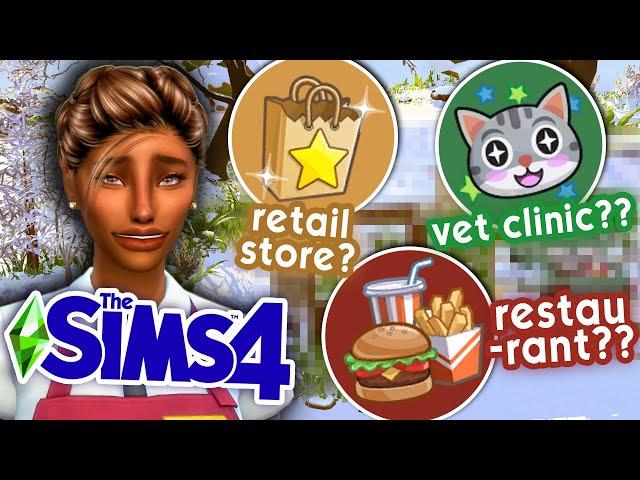 starting a NEW BUSINESS || Sims 4 Spin Wheel Challenge #11