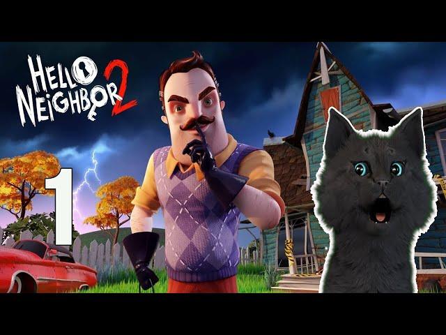 Супер Кот журналист расследует дело мистера Питерсона Hello Neighbor 2  Серия #1