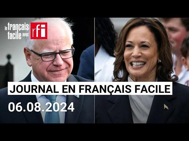 Tim Walz colistier de Kamala Harris | Journal • Français Facile - RFI