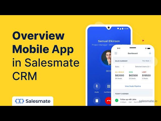 Overview Mobile App in Salesmate CRM - The Freedom of Selling