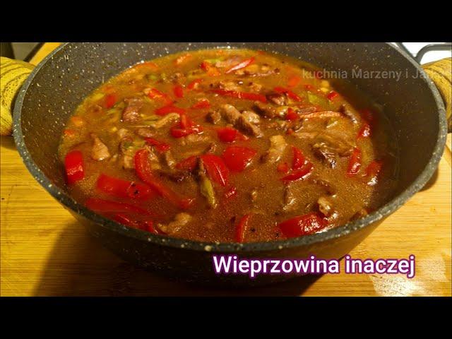 Wieprzowina inaczej,  super  smakuje  z   ryżem