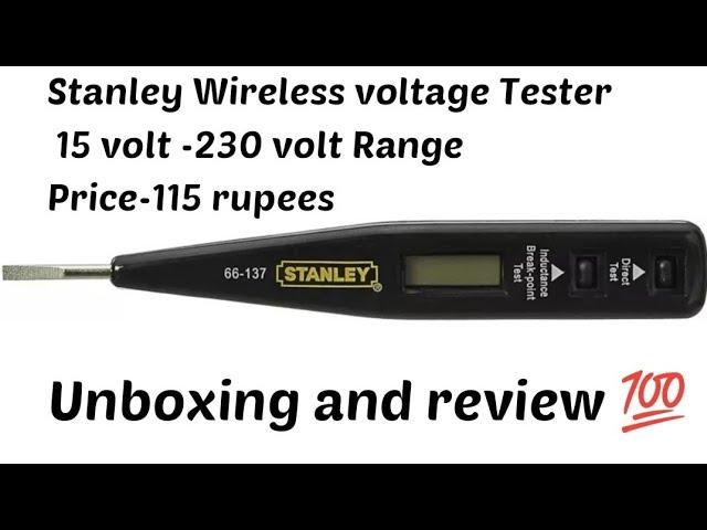 Stanley Digital Voltage Tester & Wireless Tester 66-137 Full unboxing and review genuine and honest