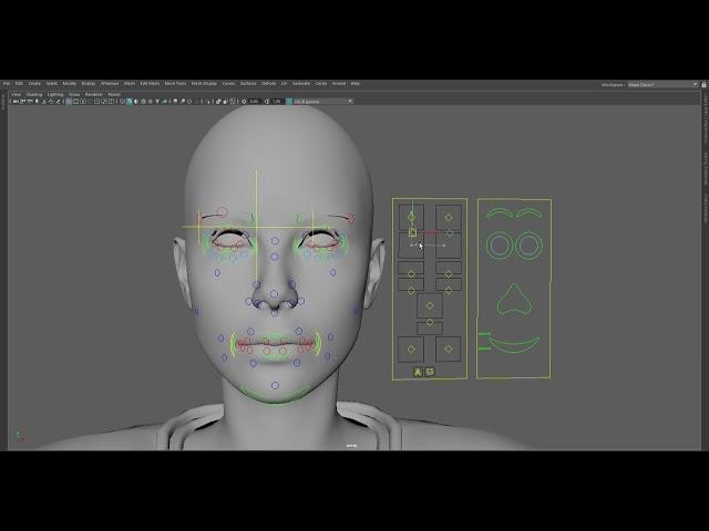 Advanced Face Rig with Advanced Skeleton | Maya Rigging Showcase