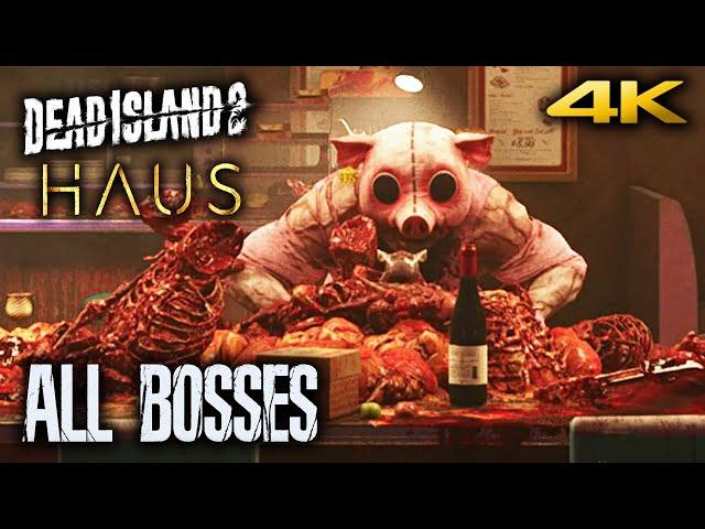 DEAD ISLAND 2: HAUS DLC - All Bosses / Boss Fights & Ending With Cutscenes (4K 60FPS) PC Ultra HD