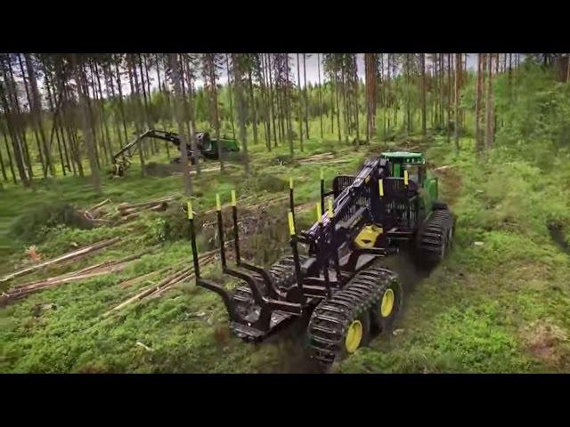 Форвардеры и харвестеры John Deere G Series - новое видео