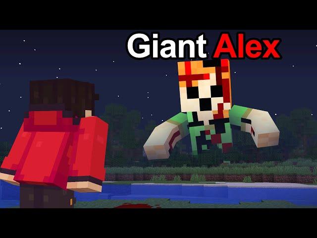 We Survived Giant Alex in Minecraft..