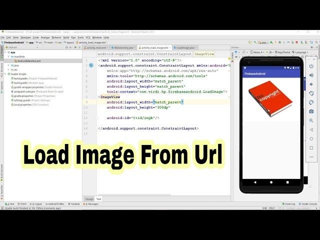 How To Load Image From Url In Android Studio Using Picasso | How To Make Android App