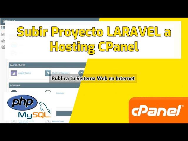 Como Subir un Proyecto LARAVEL a Hosting cPanel | Publicar Sistema Web en Internet