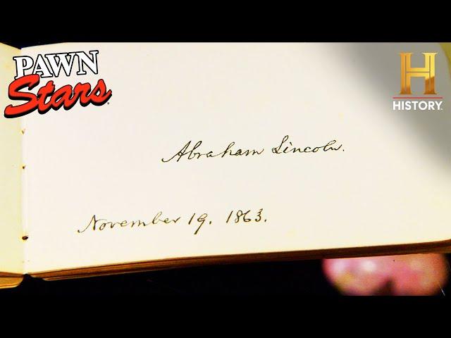 Pawn Stars: $200,000 Abraham Lincoln Autograph is a FAKE?! (Season 21)