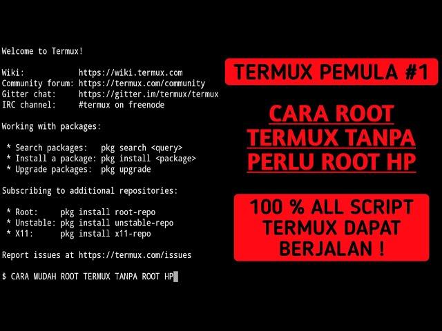 TERMUX PEMULA #1 CARA MUDAH ROOT TERMUX TANPA ROOT HP