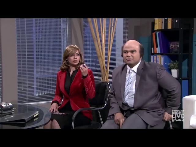 عمرو أديب ولميس الحديدي - SNL بالعربي