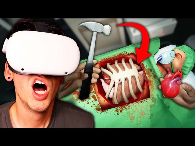 I DID SURGERY IN VR. (Surgeon Simulator: ER)