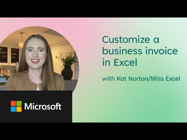 Microsoft Create: Customizing an Excel Invoice Template
