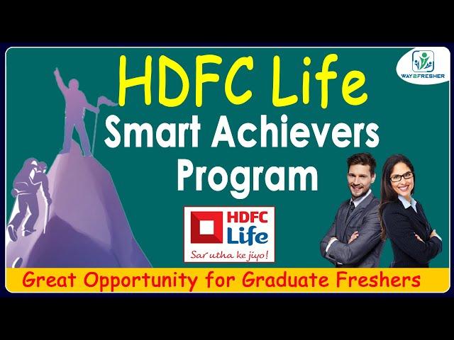 HDFC Smart Achievers Program with Manipal Learning & UpGrad | Way2fresher